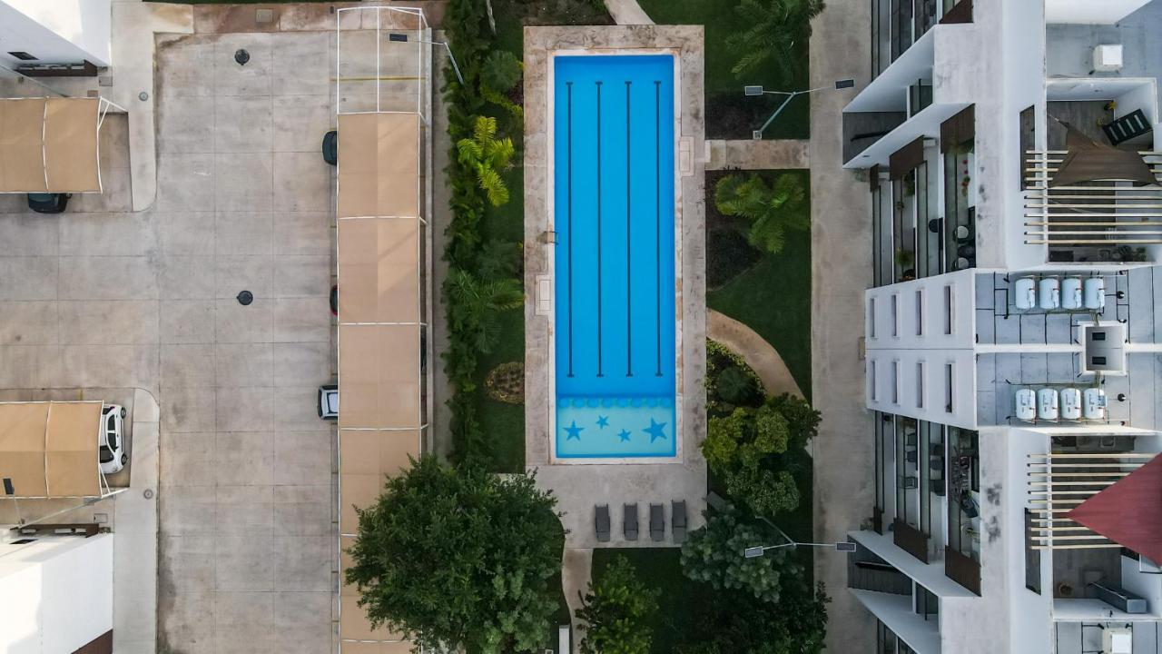 Departamento Lirios Residencial Para 5 Alberca Cancún Exterior foto